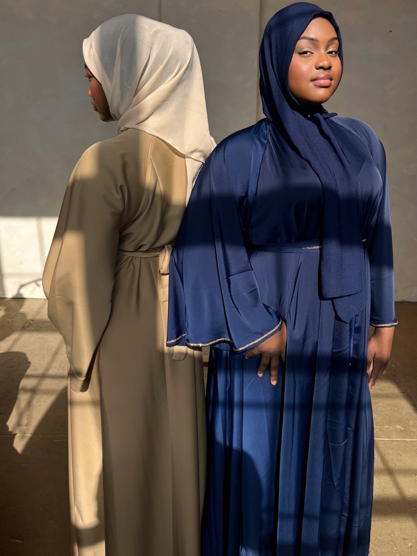 Elegant Satin Abayas